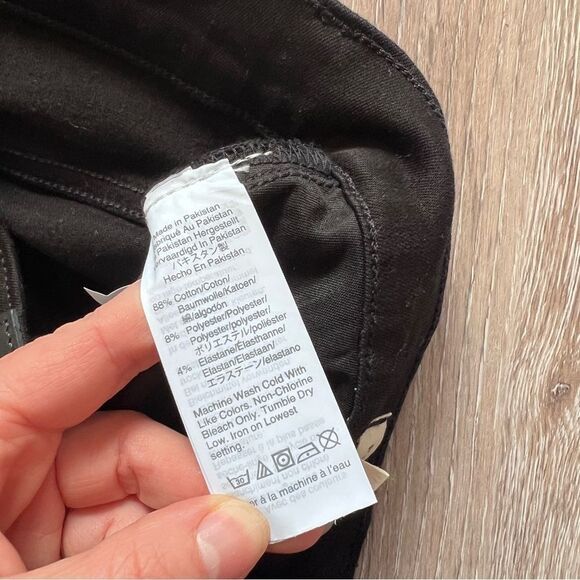 Madewell black skinny jeans mid rise exposed‎ button fly women’s size 28 - Picture 9 of 9